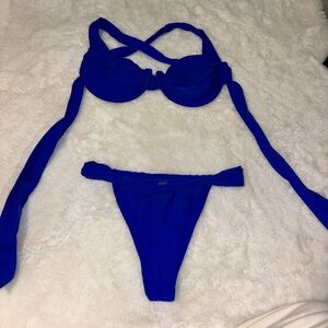Blue bikini